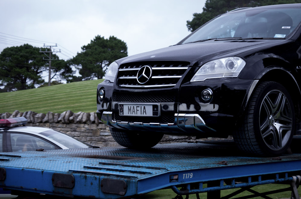 Kim Dotcom car mercedes suv mafia