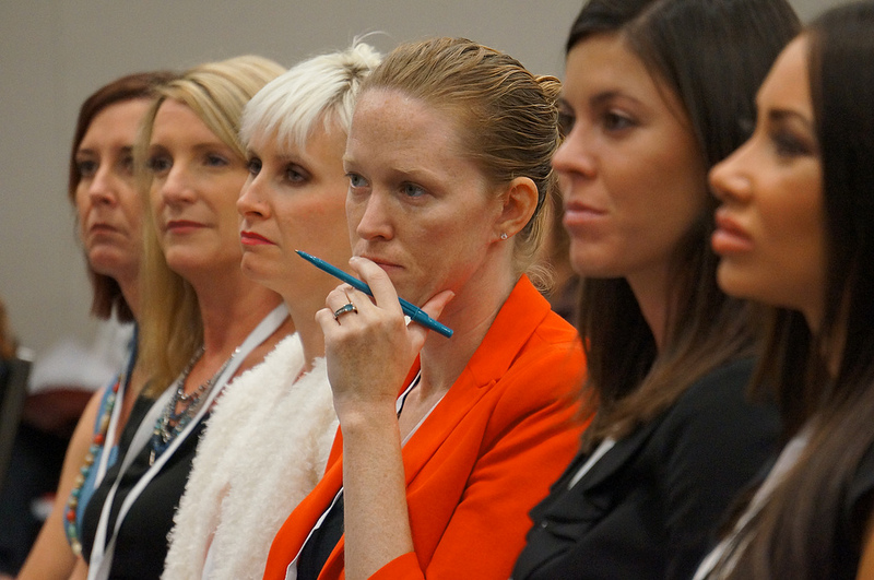 Women at a conference