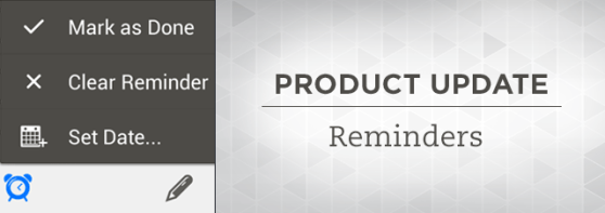 Evernote Android Update - Reminders