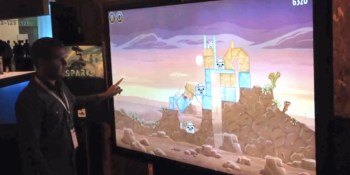 Playing Angry Birds on a $21K 82-inch touchscreen is awesome (video)