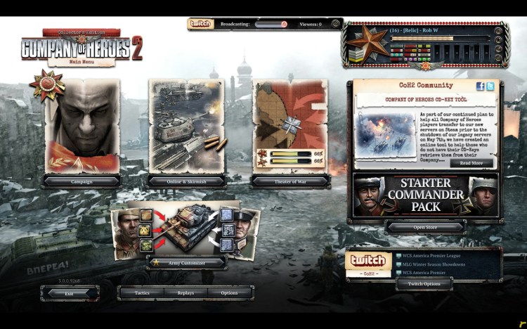 Twitch Company of Heroes 2