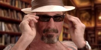 John McAfee’s plan to build a million tiny darknets, foil the NSA, & give everyone free music