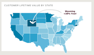 customer lifetime value by state