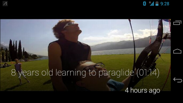 YouTube for Glass video