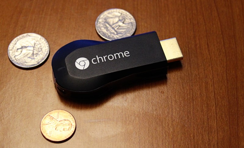 Google's Chromecast HDMI media streamer.