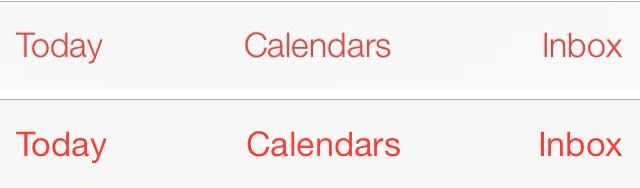 iOS 7 beta 2 versus iOS 7 beta 3 fonts