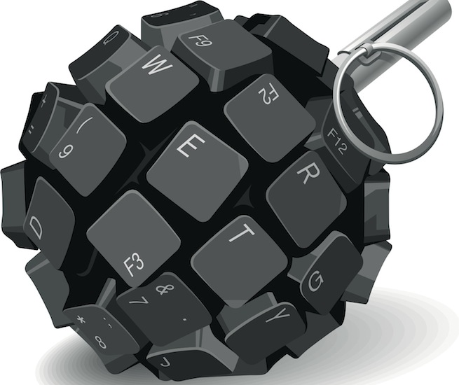 Keyboard grenade from Shutterstock