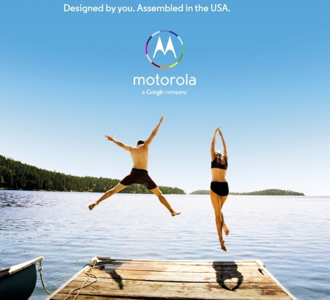 An ad for Motorola's upcoming smartphone made in the U.S.