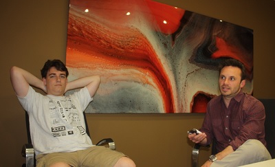 Palmer Luckey and Brendan Iribe of Oculus VR
