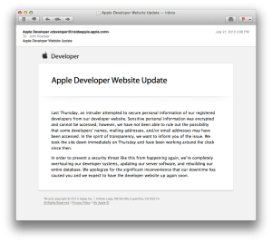 apple website hacked