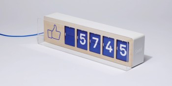 You know you gotta have this physical Facebook fan counter for your office