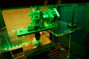 A 3D printer making a turtle 