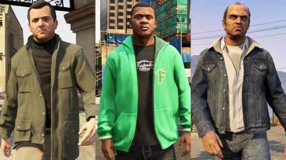 Some special outfits unique to the Grand Theft Auto V Special Edition.