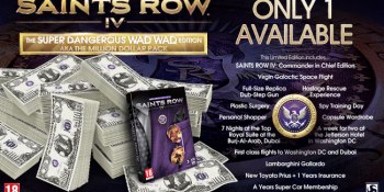 Deep Silver is really selling a $1 million special edition of Saints Row IV