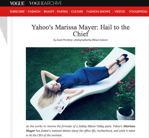 A screenshot from that Marissa Mayer Vogue shoot 