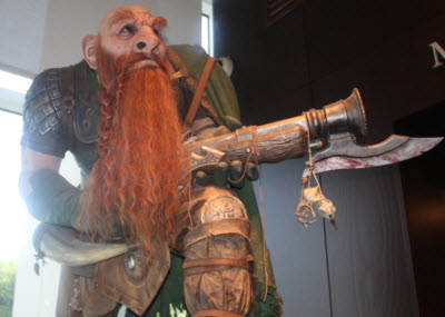 Blizzard lobby statue