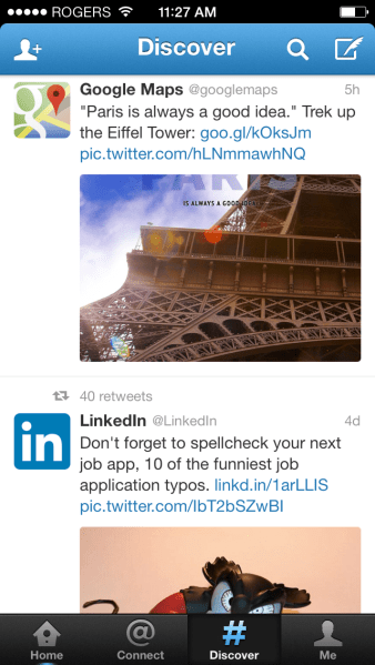 Twitter's new look will be more like the Discover tab is now, reportedly