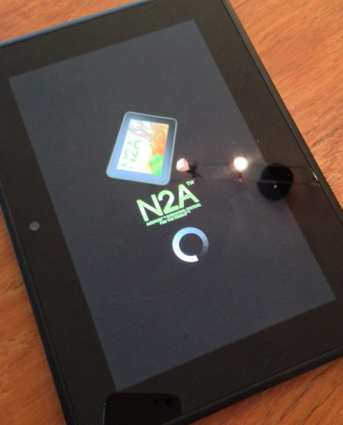 N2A OS firing up when your Kindle starts