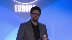 Splash Damage co-founder Paul Wedgwood at the DICE Europe developer conference.