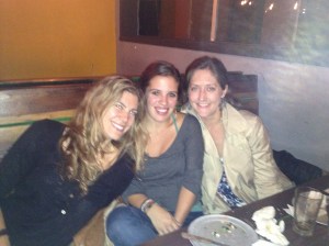 My "wing women" -- I owe them a drink. 
