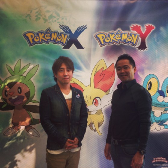 Pokemon developers Hironobu Yoishida and Junichi Masuda