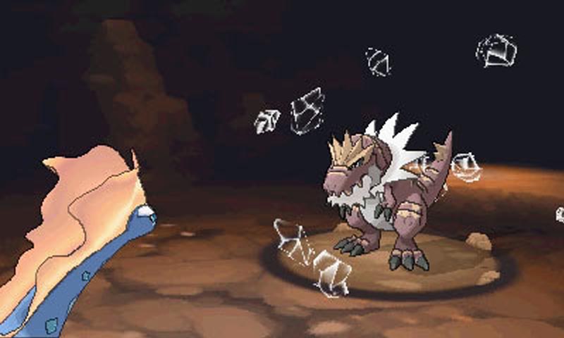 Two fossil creatures battling it out in X and Y.