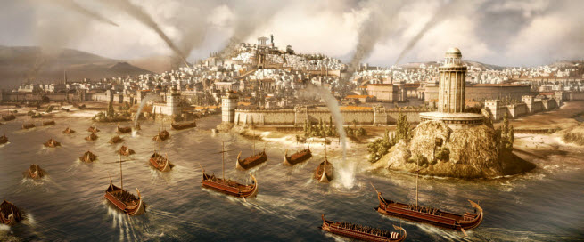 Rome II epic sea battle