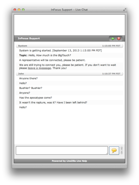 InTouch customer "service"