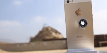 No, the iPhone 5S will not stop a .50-cal sniper bullet