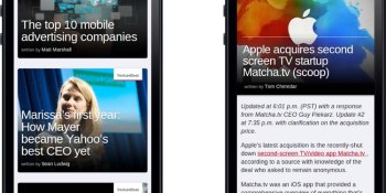 VentureBeat launches mobile site, powered by new Zemanta Streams product