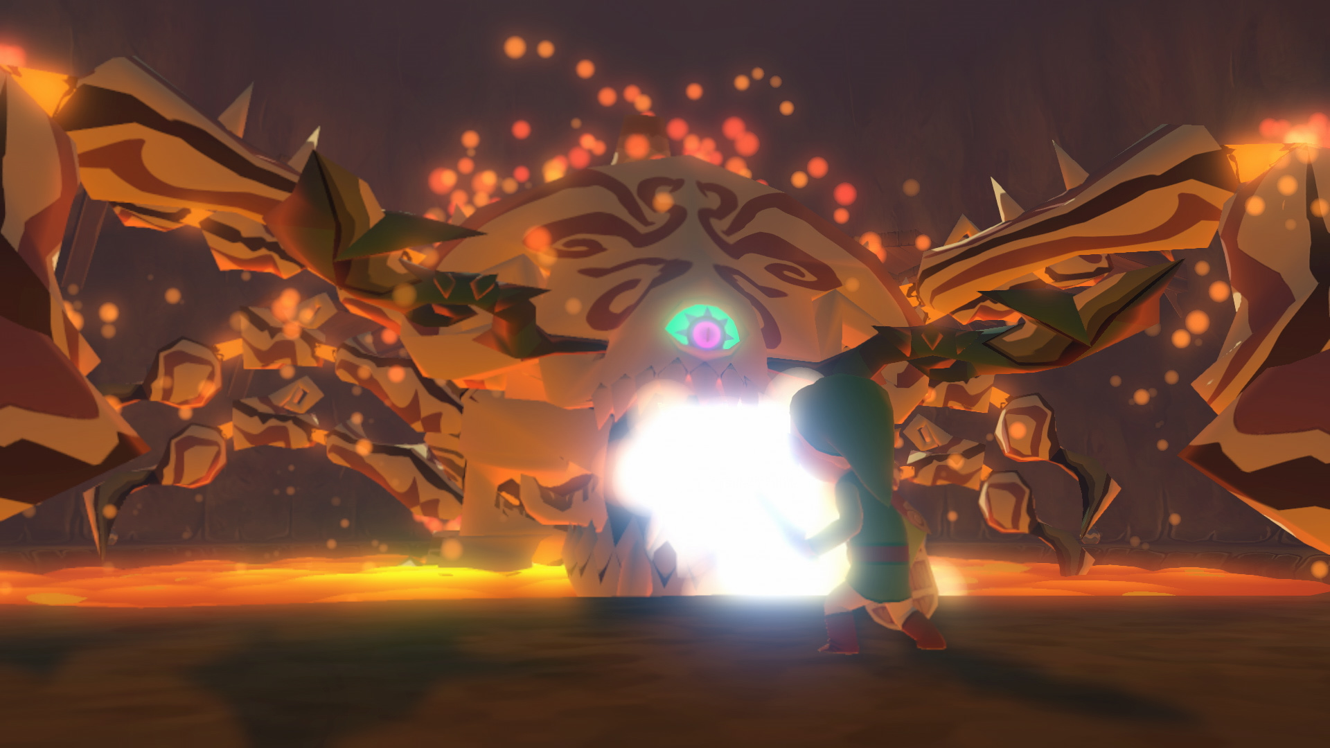 Unusually epic for a first boss fight.