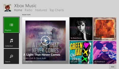 Xbox Music features