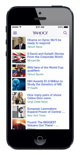 Yahoo iOS 7 app