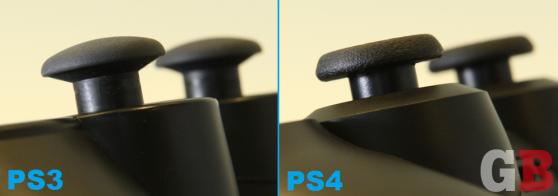 DualShock 4 vs. DualShock 3 - analog stick heights