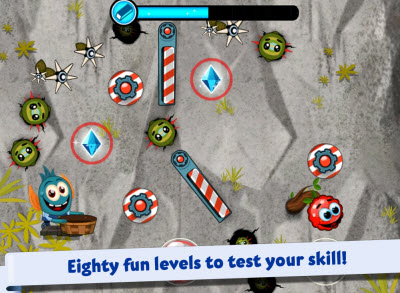 Catch the Berry lets you draw lines with your finger.