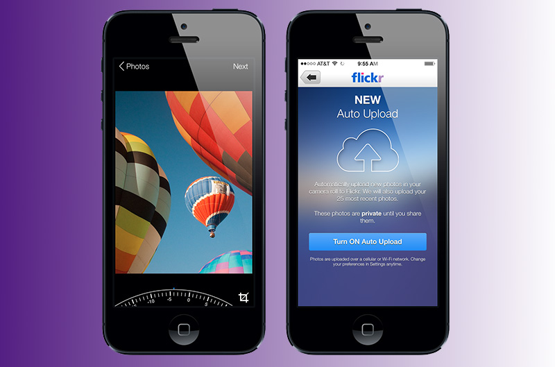 Flickr's iOS app now offers auto-upload functionality