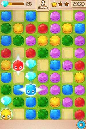 Jelly Splash is like Bejeweled, Candy Crush Saga, and Dots