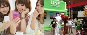 Line has become huge in Japan and other territories.