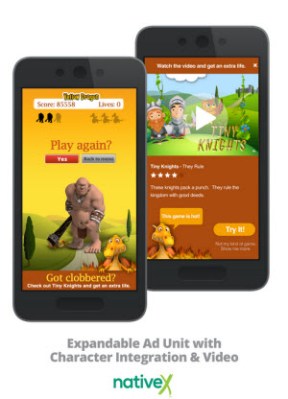 NativeX expandable ad