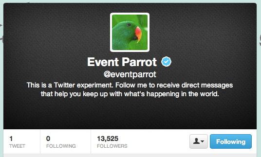 event parrot