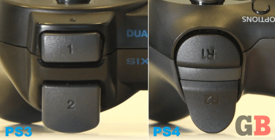 DualShock 3 vs. DualShock 4 - shoulder button icons