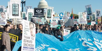 Thousands of protestors call on congress to curb NSA’s mass surveillance