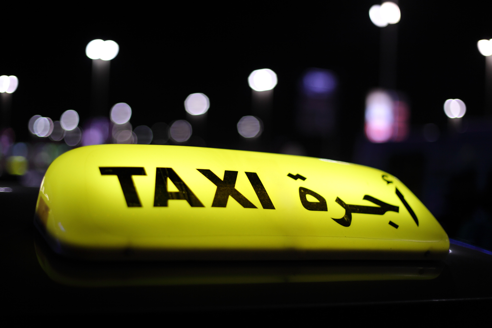 Taxi in arabic