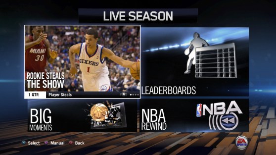Live 14, like 2K14 also uses real world connectivity to enhance the NBA experience.