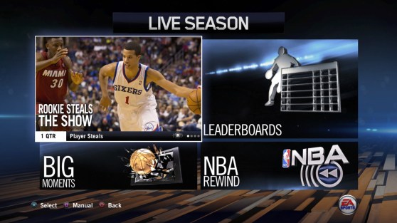 Live 14, like 2K14 also uses real world connectivity to enhance the NBA experience.