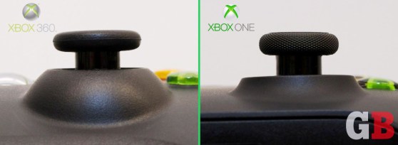 Analog sticks: Xbox 360 vs Xbox One controllers