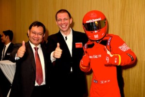 From left to right: Multichannel's CFO, CEO, and some other guy