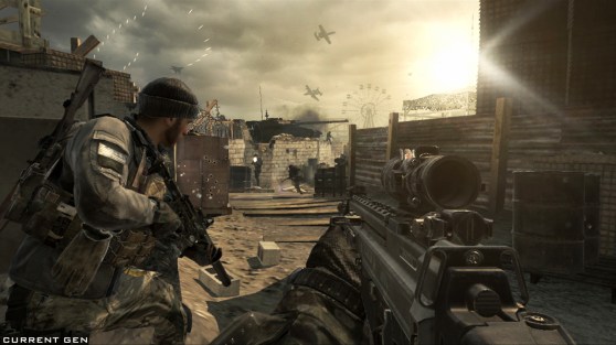 COD Ghosts Beach Day battle, where you defend Santa Monica from naval assault.
