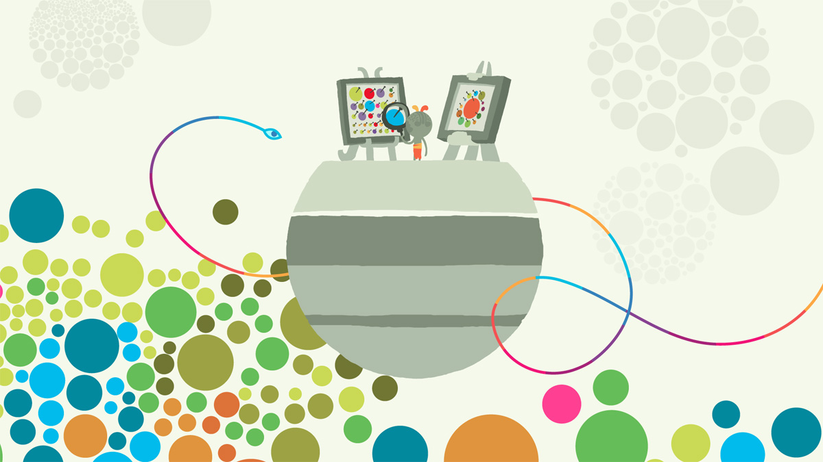 A scene from Hohokum, an upcoming indie game from Honeyslug