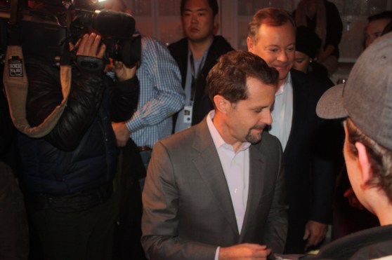 Andrew House, head of Sony's game division, showed up to hand out the first system.